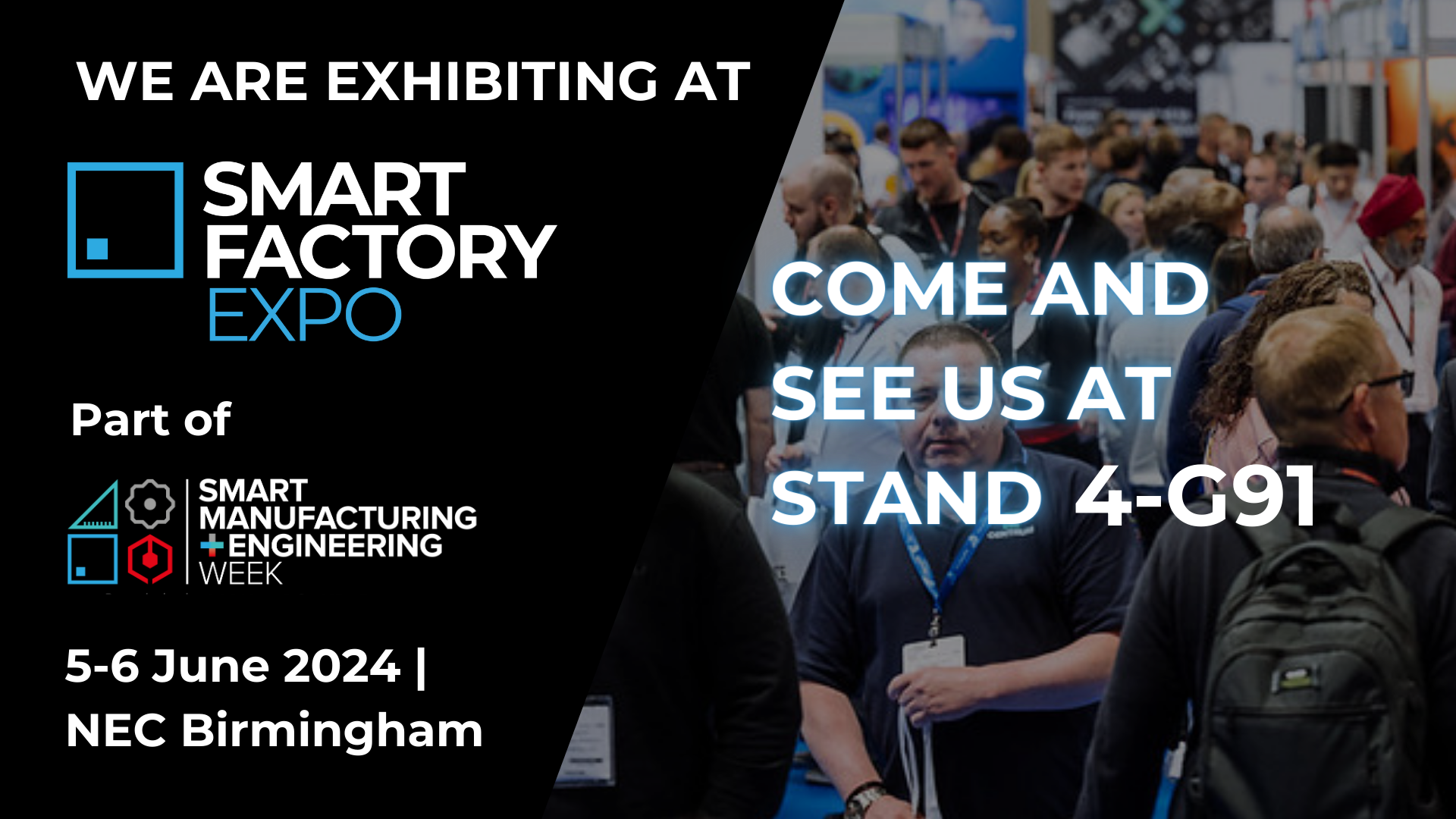 Featured image for “SMART FACTORY EXPO 2024: Visit us at the NEC, Birmingham!”